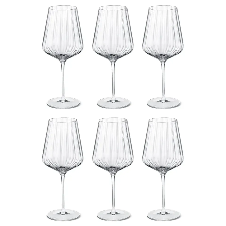 Online Georg Jensen Bernadotte white wine glass 6-pack, crystalline Transparent