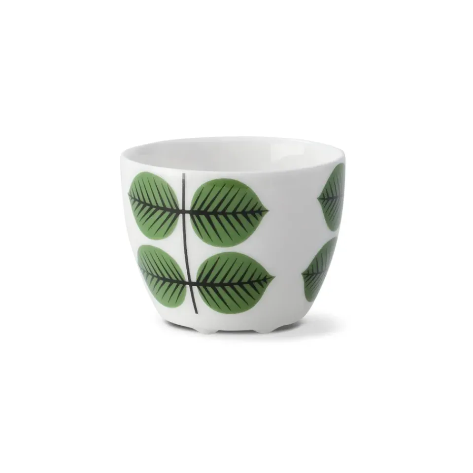 New Gustavsbergs Porslinsfabrik Berså egg cup, Ø 5 cm GreenWhite