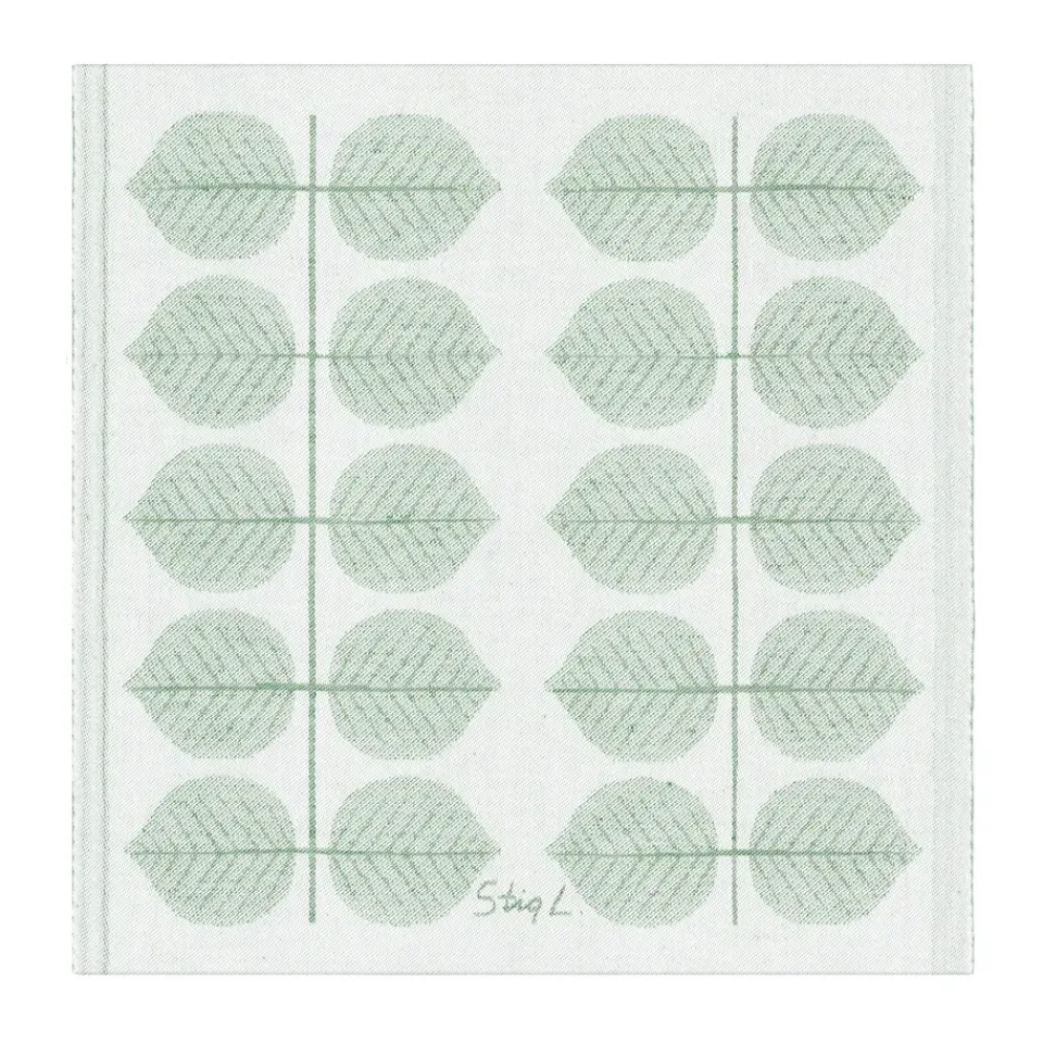 Linen & Cotton Napkins^Ekelund Linneväveri Berså napkin 35x35 cm, Green