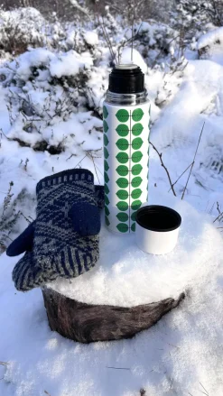 Thermoses^Pluto Design Berså thermos 0.75l, White-green WhiteGreen