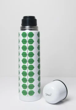 Thermoses^Pluto Design Berså thermos 0.75l, White-green WhiteGreen