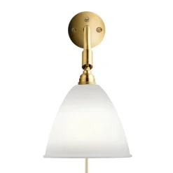 Outlet GUBI Bestlite BL7 wall lamp, bone china-brass White