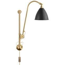 Bedside Lamps^GUBI Bestlite BL5 wall lamp, Charcoal -brass Black