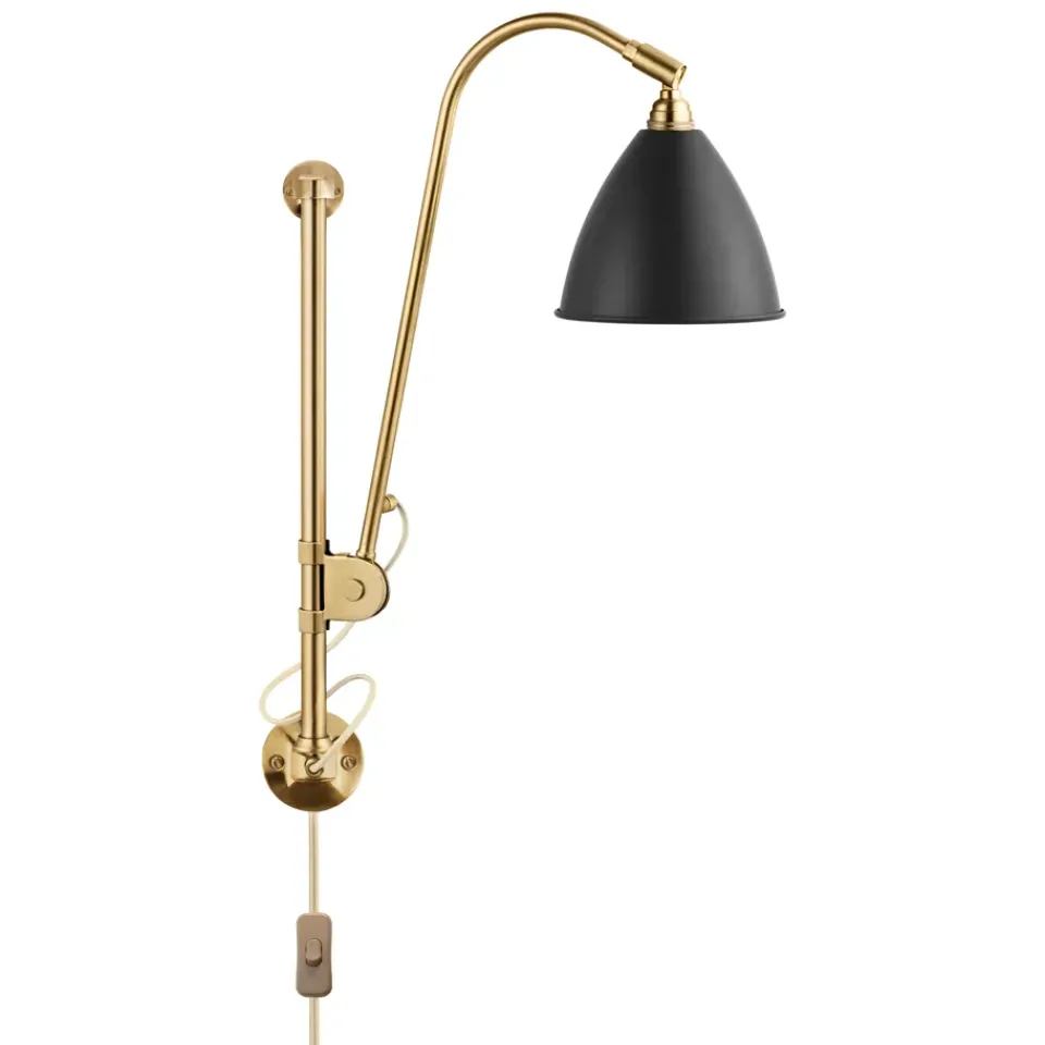 Bedside Lamps^GUBI Bestlite BL5 wall lamp, Charcoal -brass Black