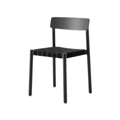 Chairs^&Tradition Betty TK1 Chair, , braided linen band seat Black
