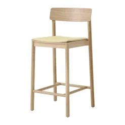 Best &Tradition Betty TK14 Counter Chair 65 cm, Fuse 0421-laquered solid oak BeigeYellow