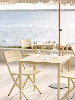 Table For Outdoor Use^Brafab Bigby dining table, Light , 76x76 cm Grey