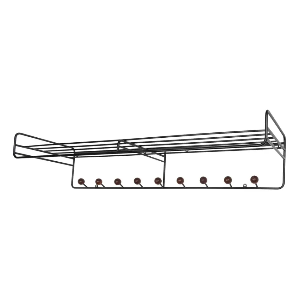 Hat Rack & Hat Shelves|Hat Rack & Hat Shelves^Maze Bill Hat rack L hat rack, Black-dark-brown BlackBrown