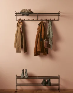 Hat Rack & Hat Shelves|Hat Rack & Hat Shelves^Maze Bill Hat rack L hat rack, Black-dark-brown BlackBrown
