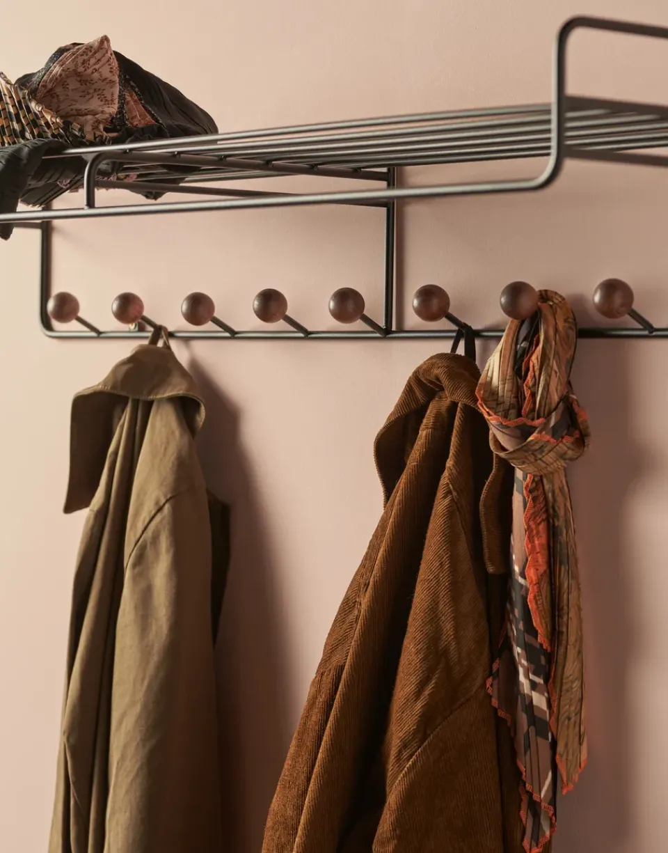 Hat Rack & Hat Shelves|Hat Rack & Hat Shelves^Maze Bill Hat rack L hat rack, Black-dark-brown BlackBrown