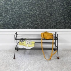 Shoe Racks|Shoe Racks^Maze Bill shoe shelf, black-dark Brown