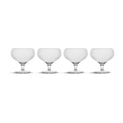 Plastic Glasses|Champagne Glasses^Sagaform Billi champagne coupe 30 cl, 4-pack Transparent