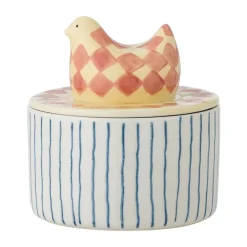 Sugar Bowls^Bloomingville Biona bowl with lid Ø11 cm, Rose White