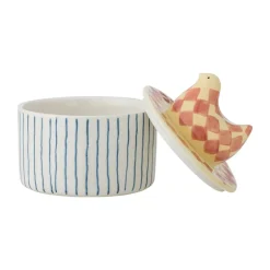 Sugar Bowls^Bloomingville Biona bowl with lid Ø11 cm, Rose White