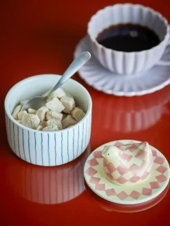 Sugar Bowls^Bloomingville Biona bowl with lid Ø11 cm, Rose White