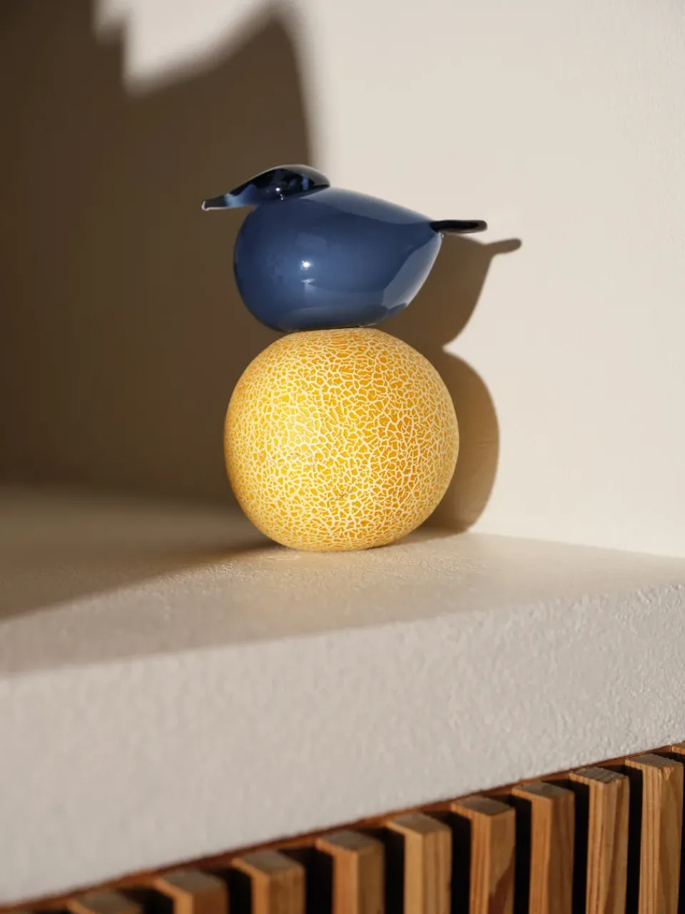Glass Art|Easter Decorations^Iittala Birds by Toikka, kuulas rain Blue
