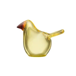 Glass Art|Easter Decorations^Iittala Birds by Toikka Robin, lemon-copper Yellow