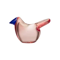 Glass Art|Easter Decorations^Iittala Birds by Toikka Robin, salmon -blue Pink