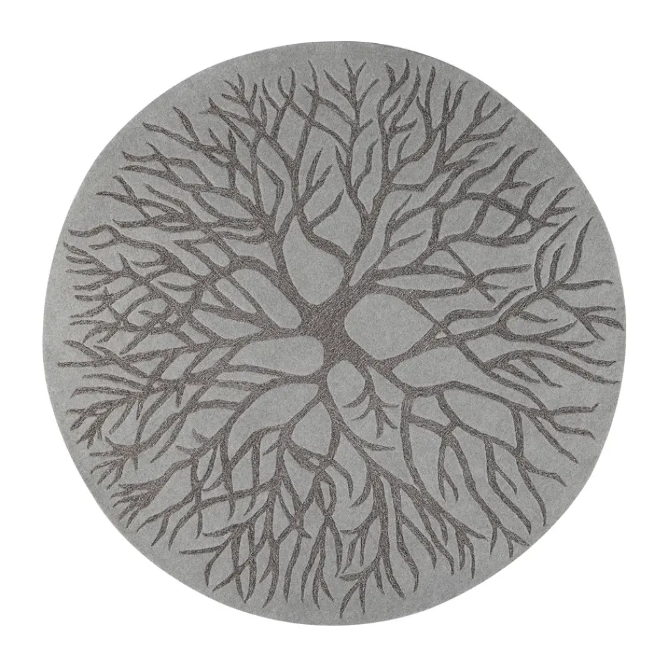 Round Rugs^Kateha Birds nest hand woven rug Ø 220 cm, MD Grey