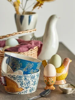 Egg Cups^Bloomingville Birdy egg cup 2-pack, -yellow Blue