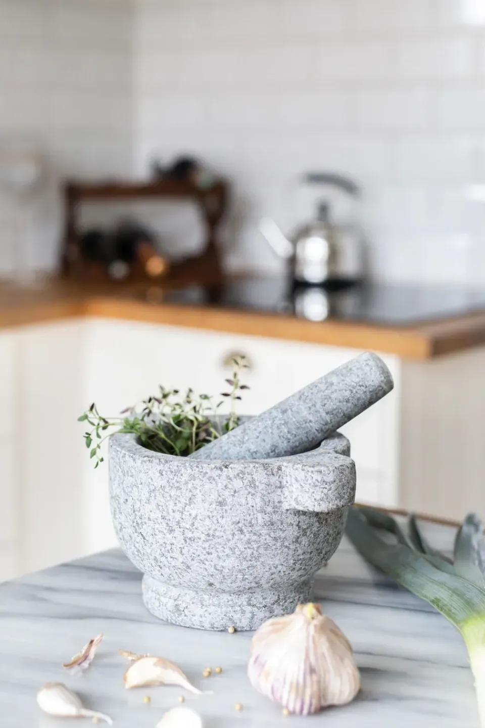 Pestle & Mortars^Dorre Birkedal mortar Ø22 cm, Granite Grey