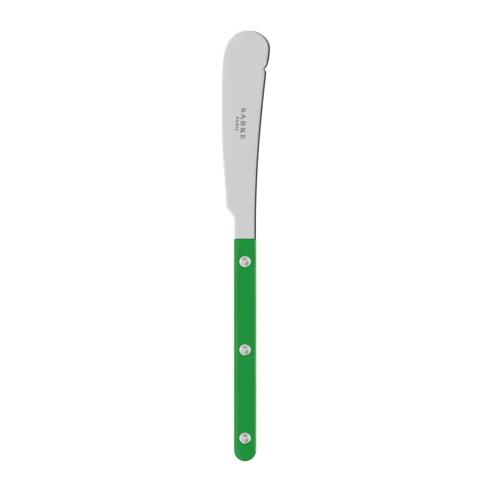 New SABRE Paris Bistrot solid butter knife 16 cm, Garden Green