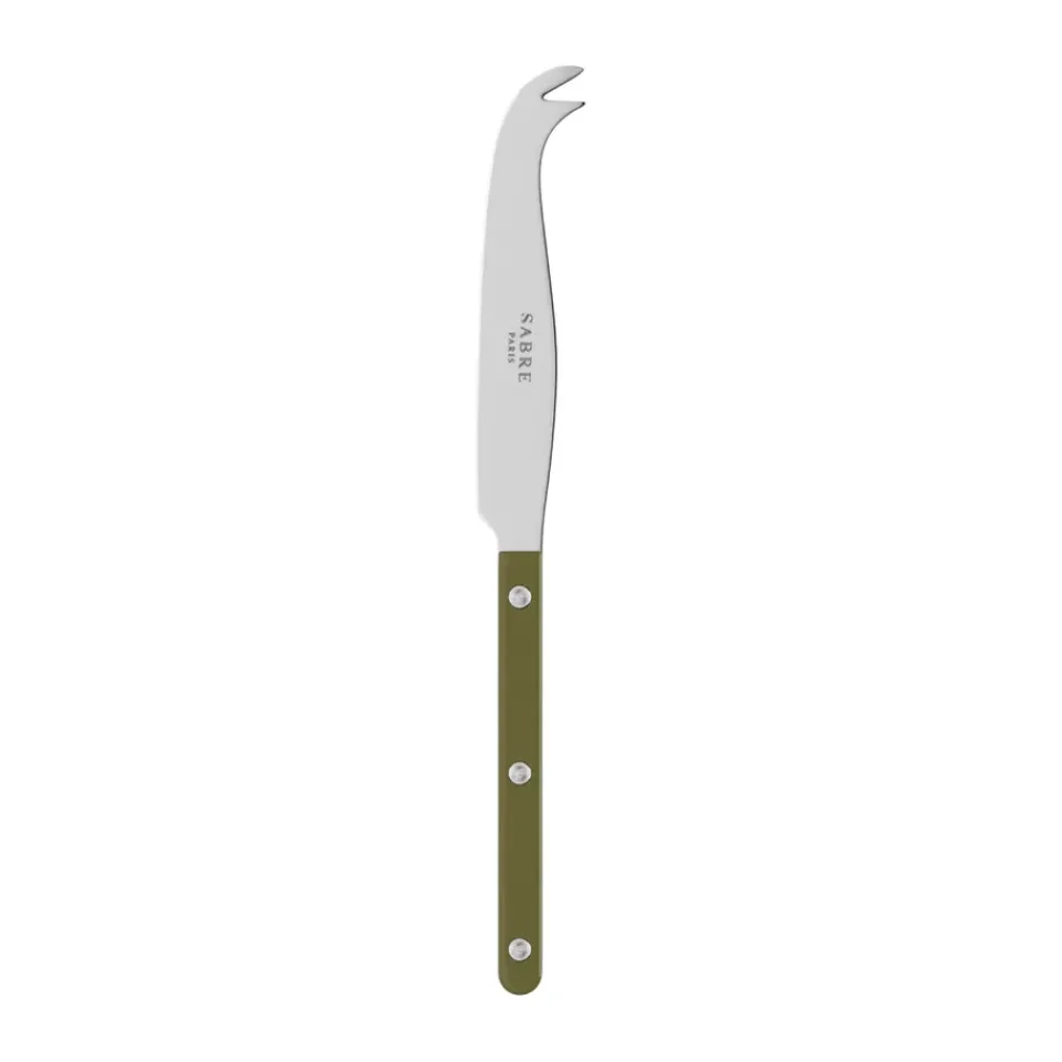 Cheese Knives|Serving Utensils^SABRE Paris Bistrot solid cheese knife 24 cm, fern Green