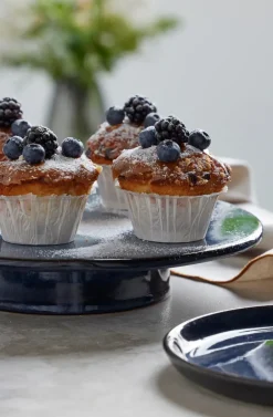 Cake Stands^Bitz cake dish on foot Ø30 cm, Dark Blue