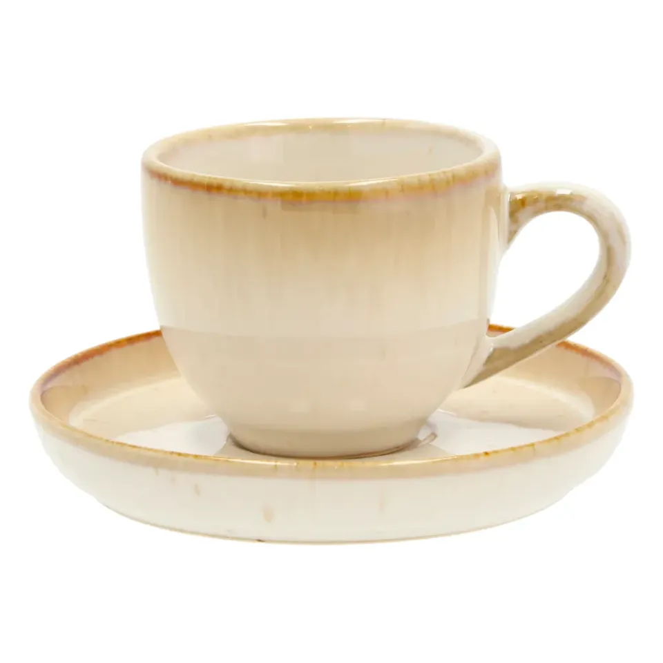 Discount Bitz espresso cup with saucer 7 cl, Cream White