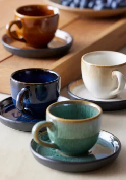 Glögg & Mulled Wine Mugs|Espresso Cups^Bitz espresso cup with saucer 7 cl, Dark blue-black Multi