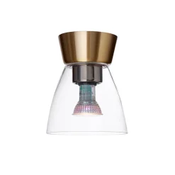 Ceiling Lights^Belid Bizzo ceiling lamp clear glass Ø16.5 cm, brass Gold-colouredTransparent