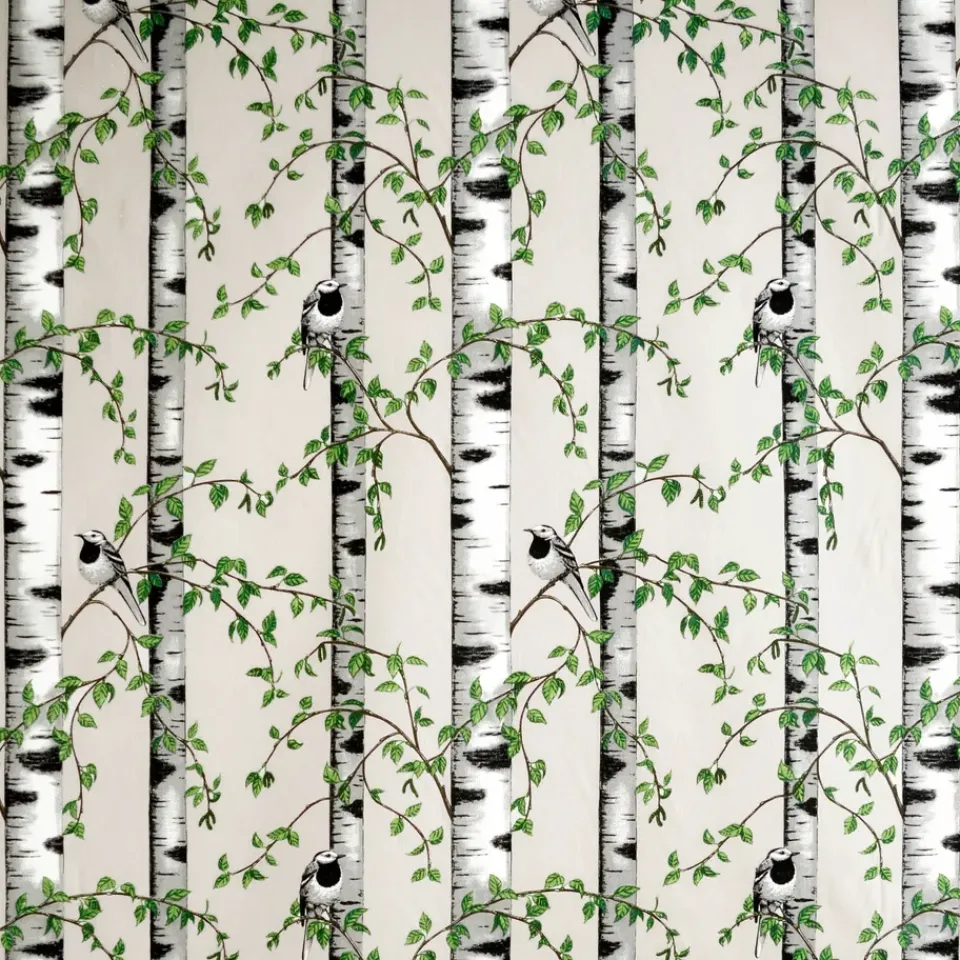 Best Arvidssons Textil Björkdungen fabric, beige White
