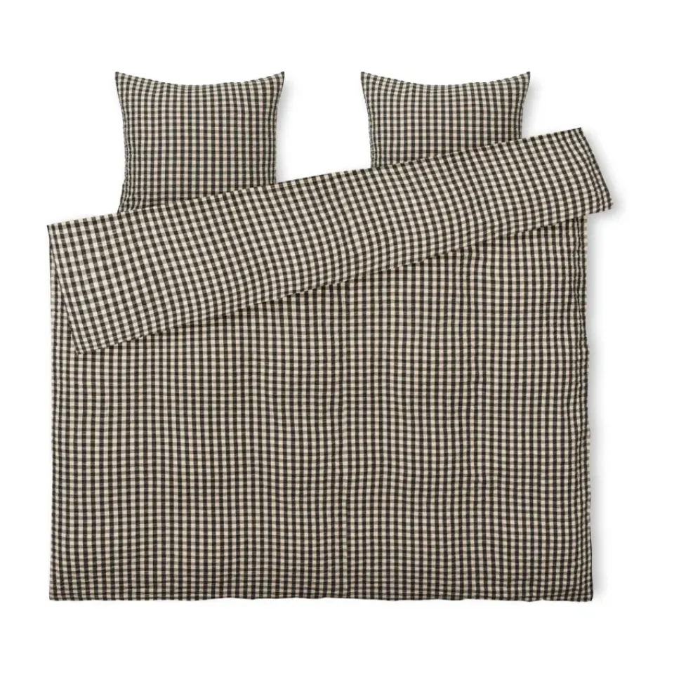 Sale Juna Bæk&Bølge bed set 220x220 cm, Black sand BlackBeige
