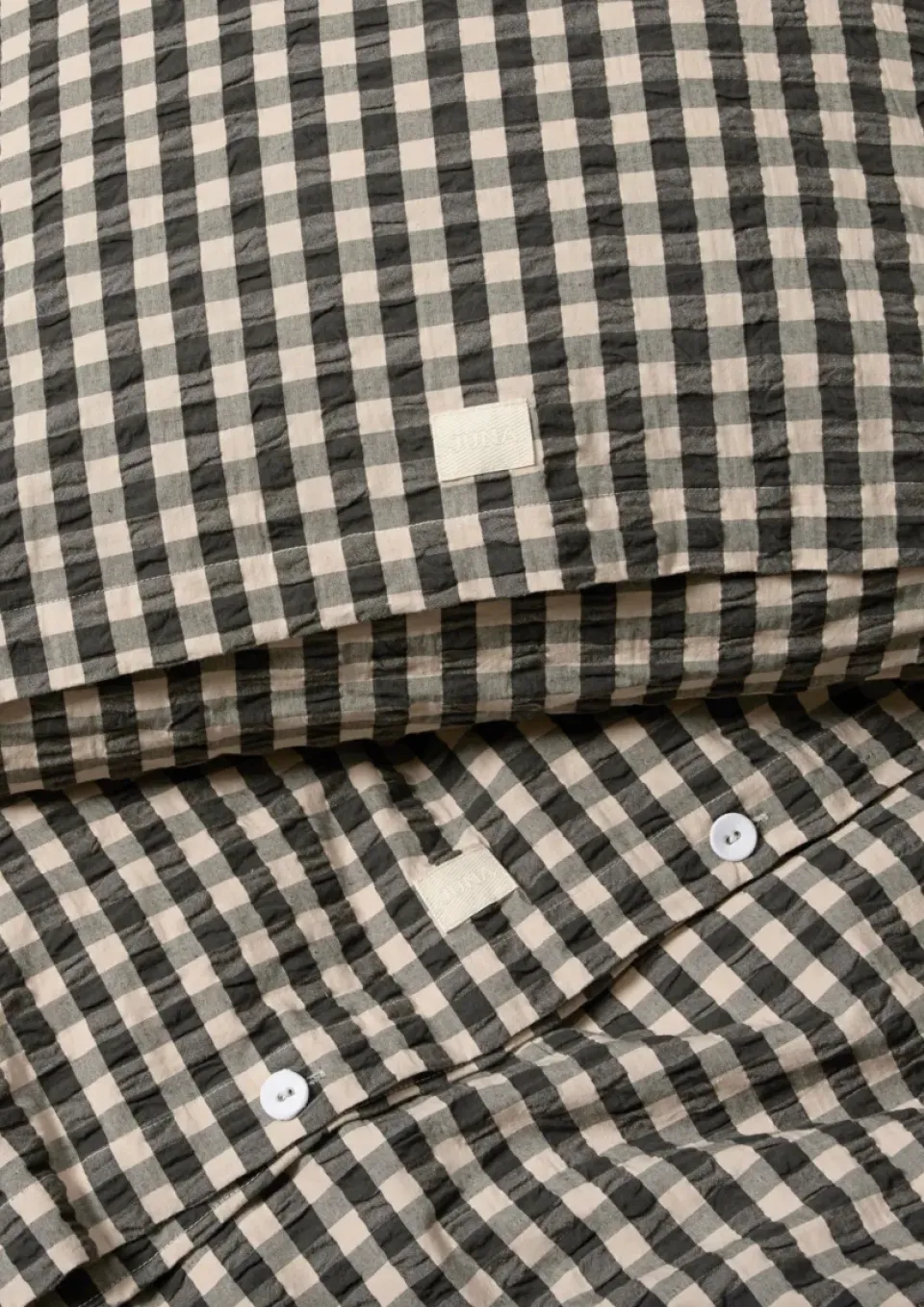 Sale Juna Bæk&Bølge bed set 220x220 cm, Black sand BlackBeige