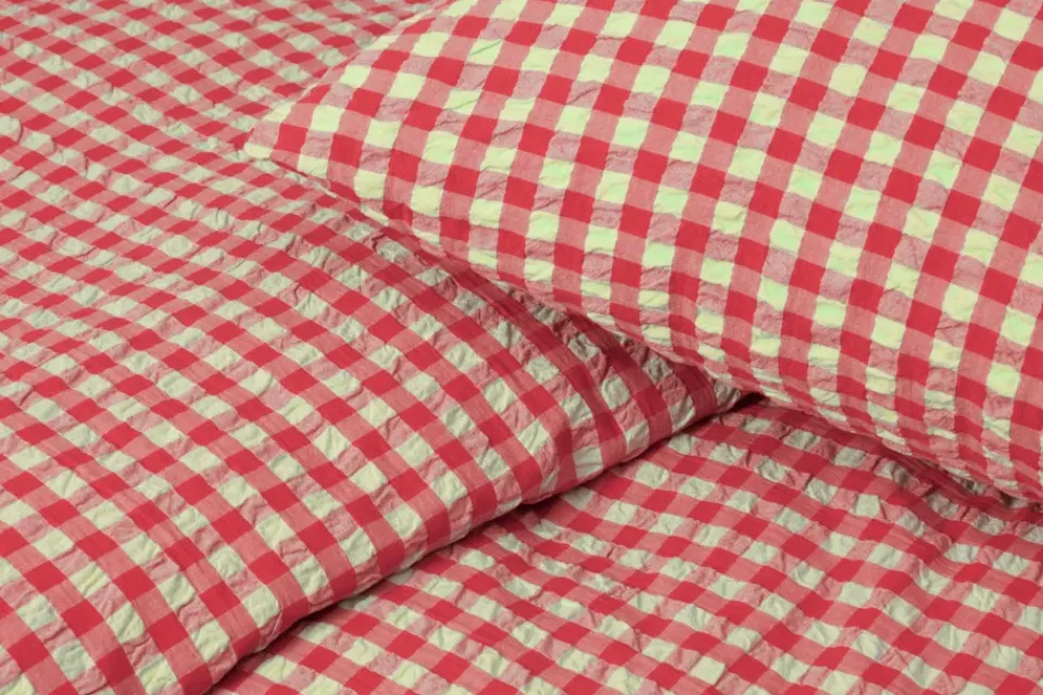 Sale Juna Bæk&Bølge bed set 220x220 cm, -yellow Red