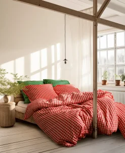 Sale Juna Bæk&Bølge bed set 220x220 cm, -yellow Red