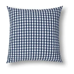 Pillow Cases^Juna Bæk&Bølge pillowcase 50x60 cm, Dark blue-white BlueWhite