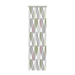 Curtains^Arvidssons Textil Blader panel curtain 2-pack, Pink