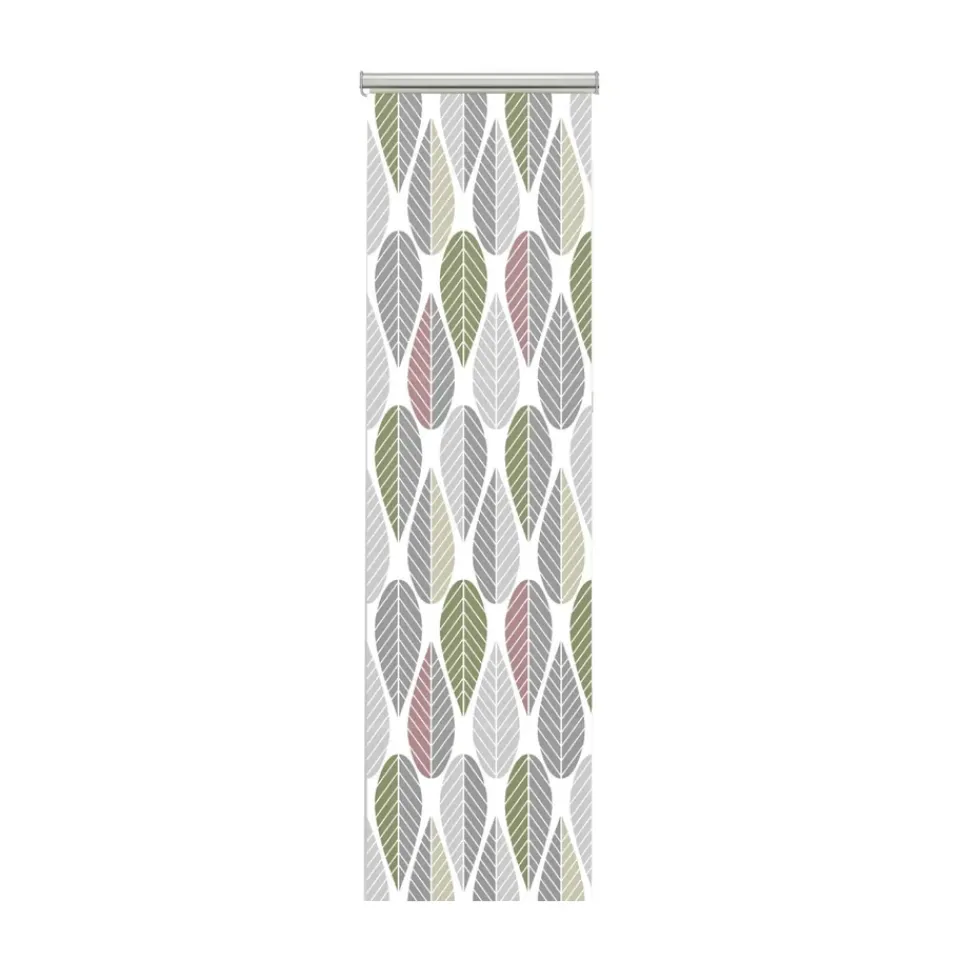 Curtains^Arvidssons Textil Blader panel curtain 2-pack, Pink