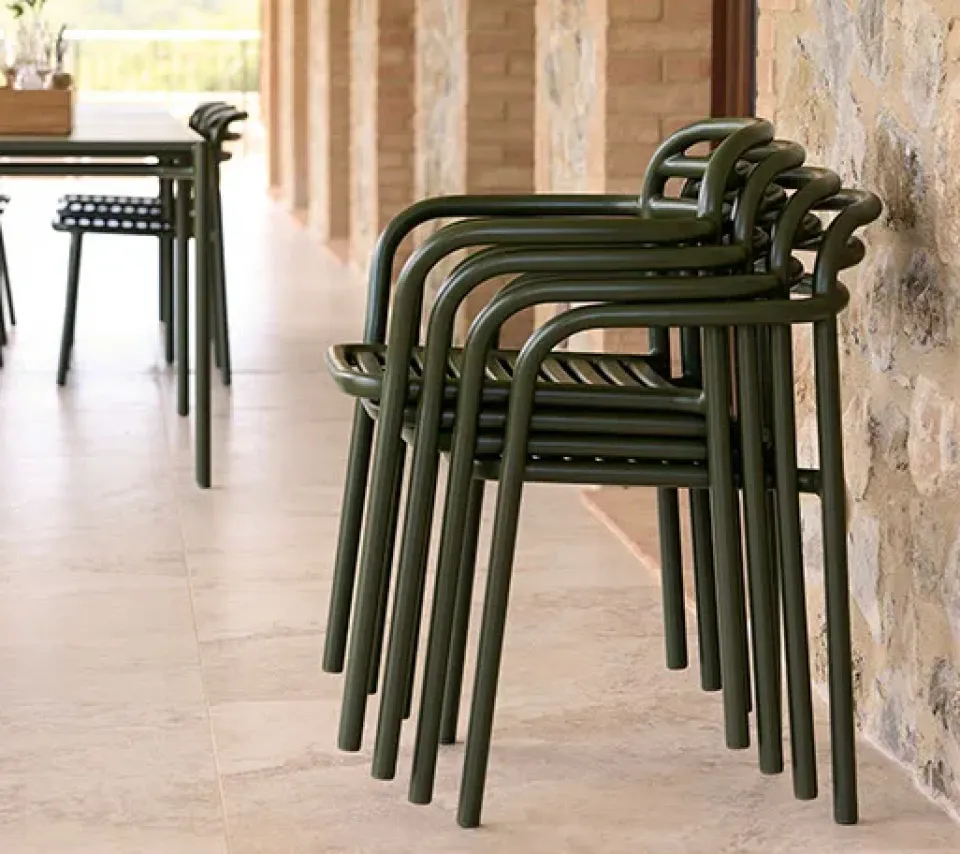 Cane-line Bliss armchair, Dark Green