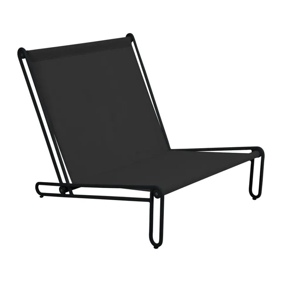 Outdoor Lounge Furniture^Brafab Blixt lounge chair, Black-clay Beige