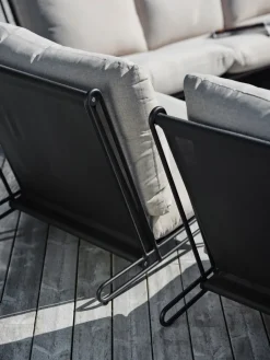Outdoor Lounge Furniture^Brafab Blixt lounge chair, Black-clay Beige