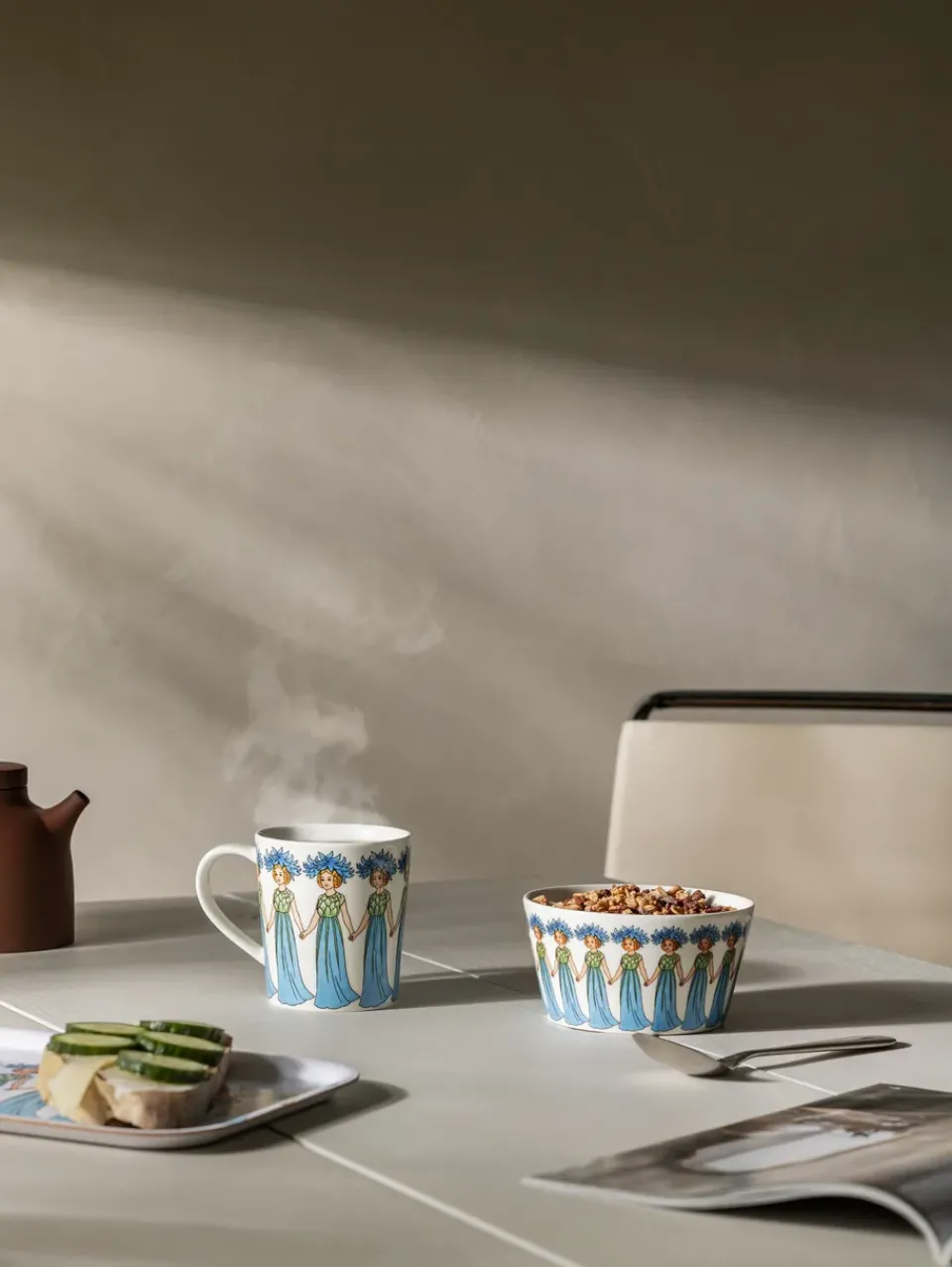 Best Design House Stockholm Blåklint bowl, 50 cl BlueWhite
