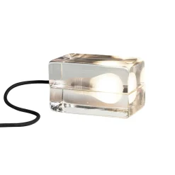 Desk & Table Lamps^Design House Stockholm Block Lamp, black cord TransparentBlack