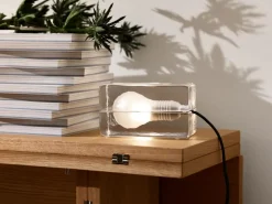 Desk & Table Lamps^Design House Stockholm Block Lamp, black cord TransparentBlack