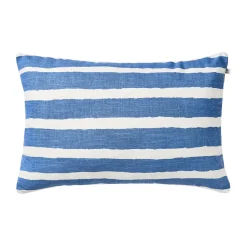 Clearance Chhatwal & Jonsson Block Stripe outdoor cushion 40x60 cm, Riviera blue-off white BlueWhite