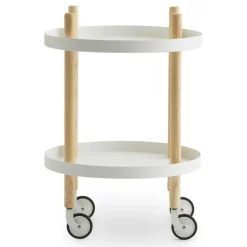 Serving Trolleys^Normann Copenhagen Block table Ø45 cm, White