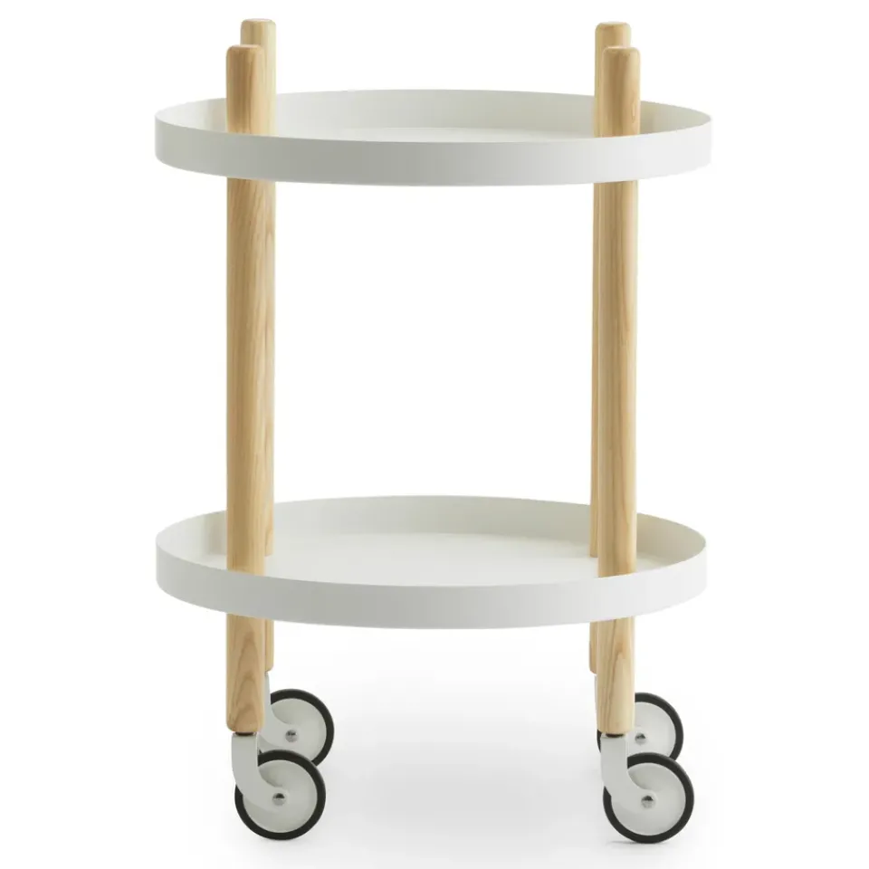 Serving Trolleys^Normann Copenhagen Block table Ø45 cm, White