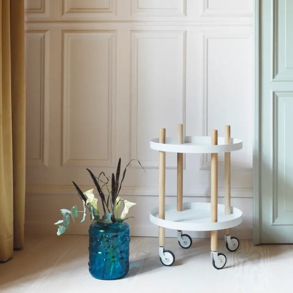 Serving Trolleys^Normann Copenhagen Block table Ø45 cm, White