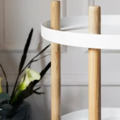 Serving Trolleys^Normann Copenhagen Block table Ø45 cm, White